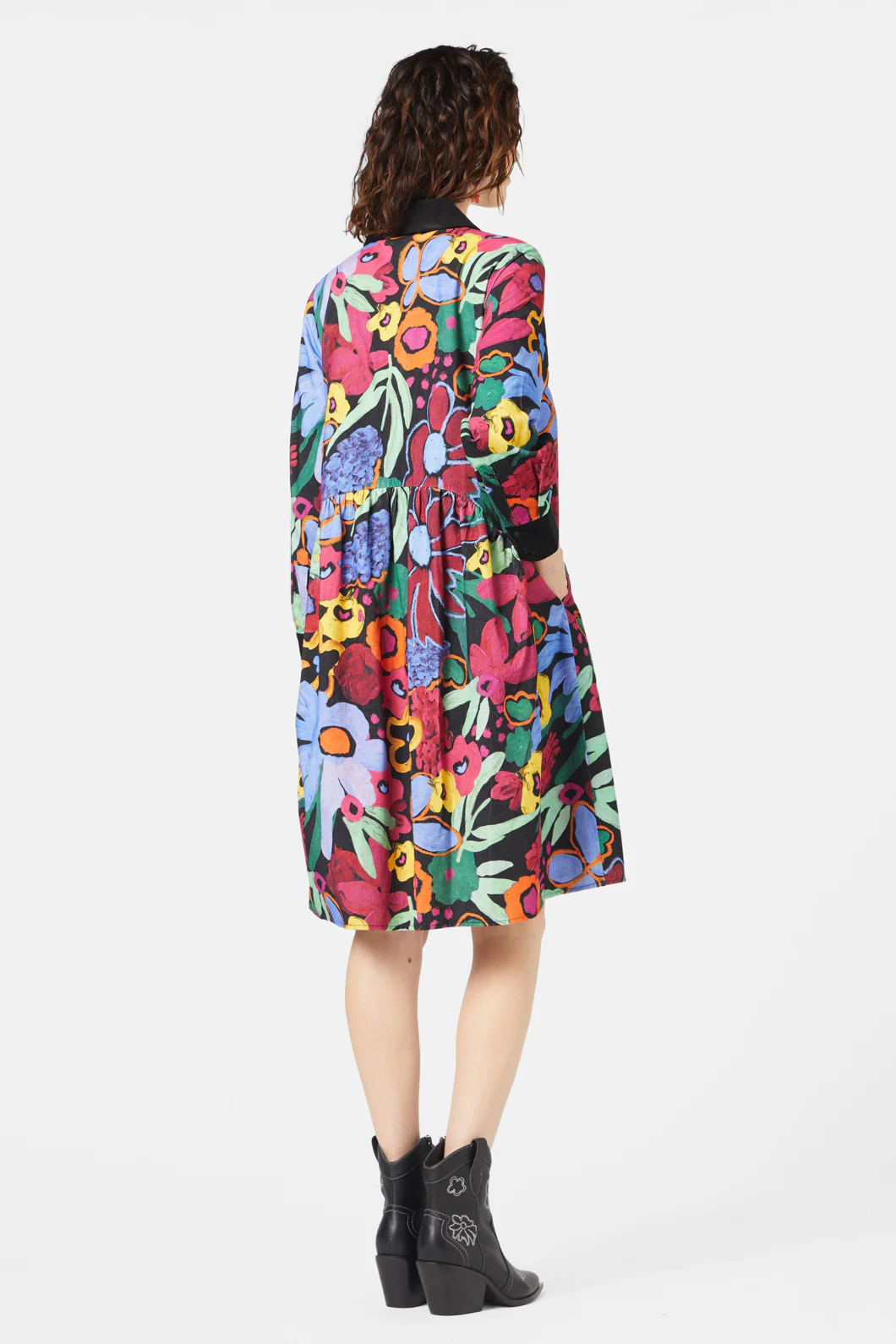 Brushed Bouquet Smock Dress - Image 5