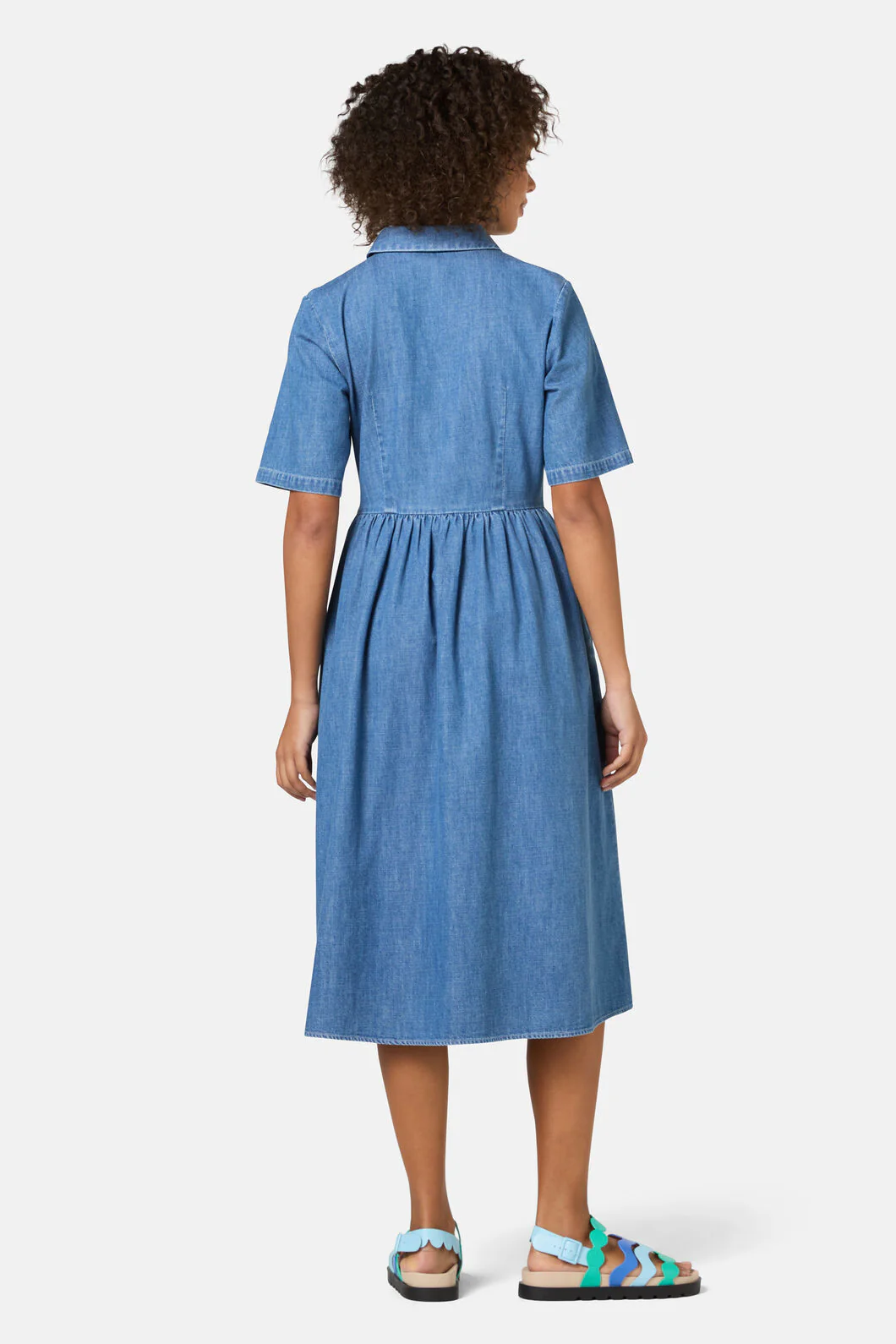 Chantelle Chambray Dress - Image 5