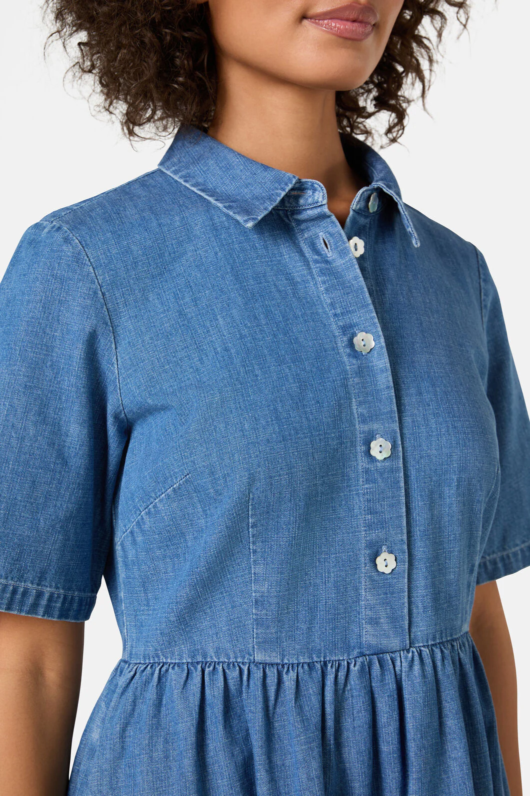 Chantelle Chambray Dress - Image 6