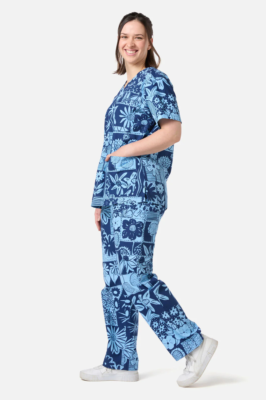 Flower Collage Scrub Set - Image 4