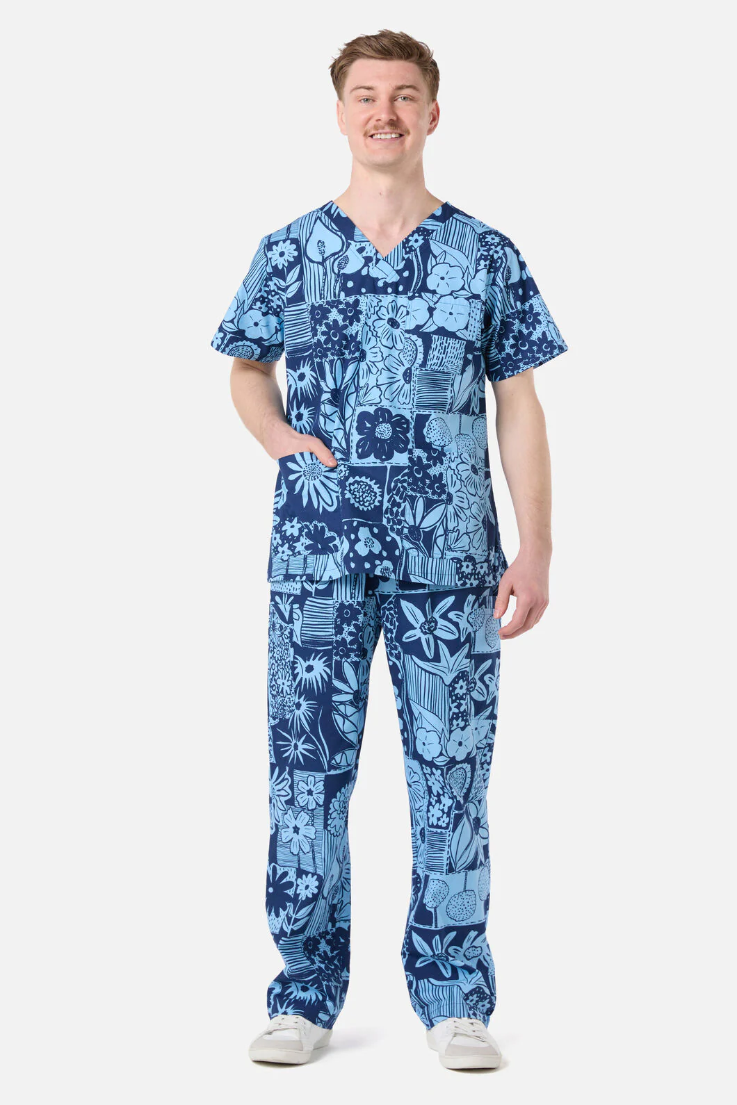 Flower Collage Scrub Set - Image 6