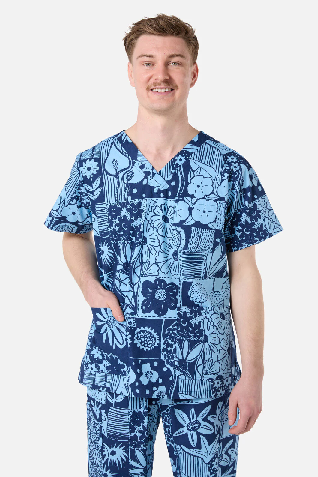 Flower Collage Scrub Set - Image 7