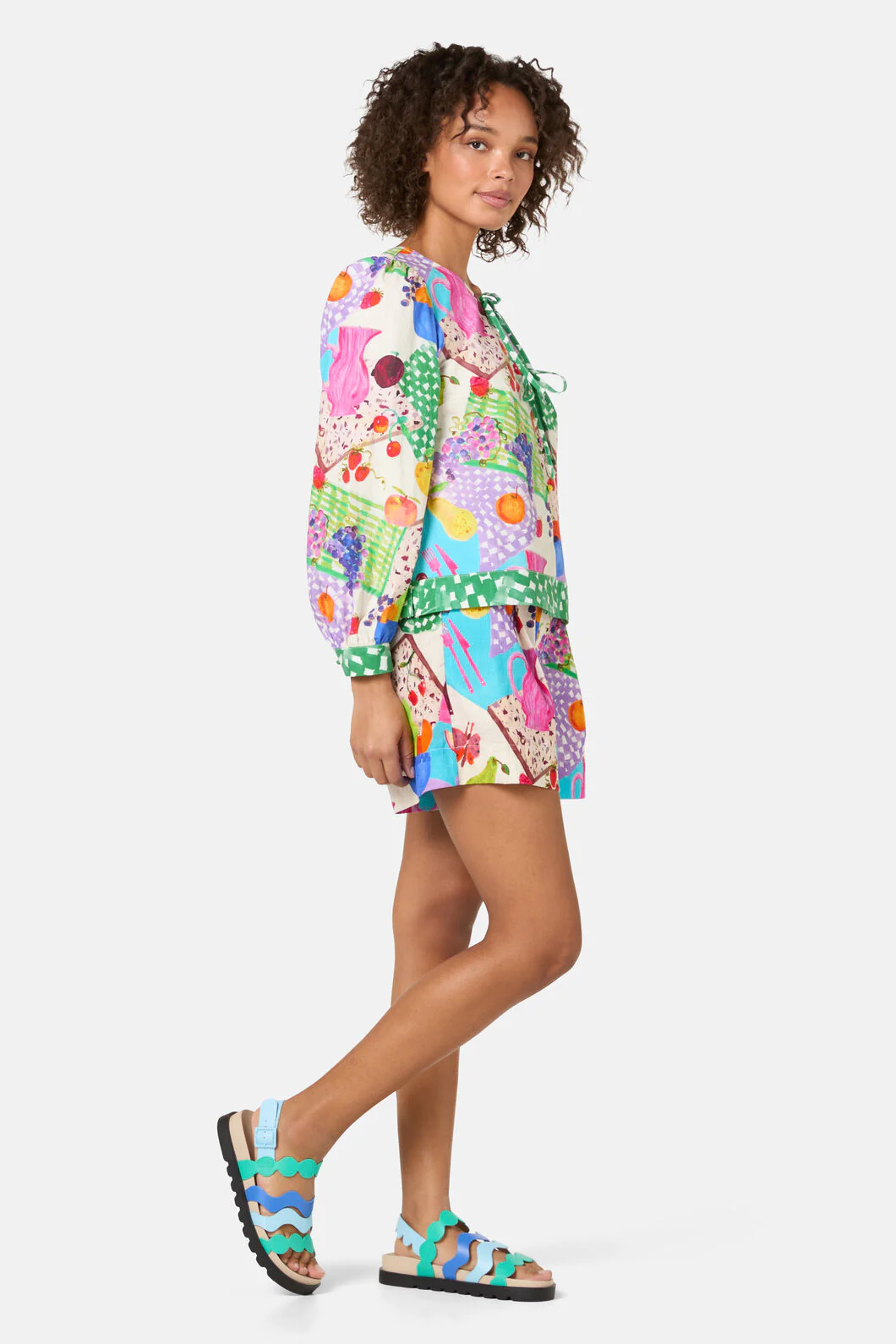 Fruit Party Print Blouse - Image 4