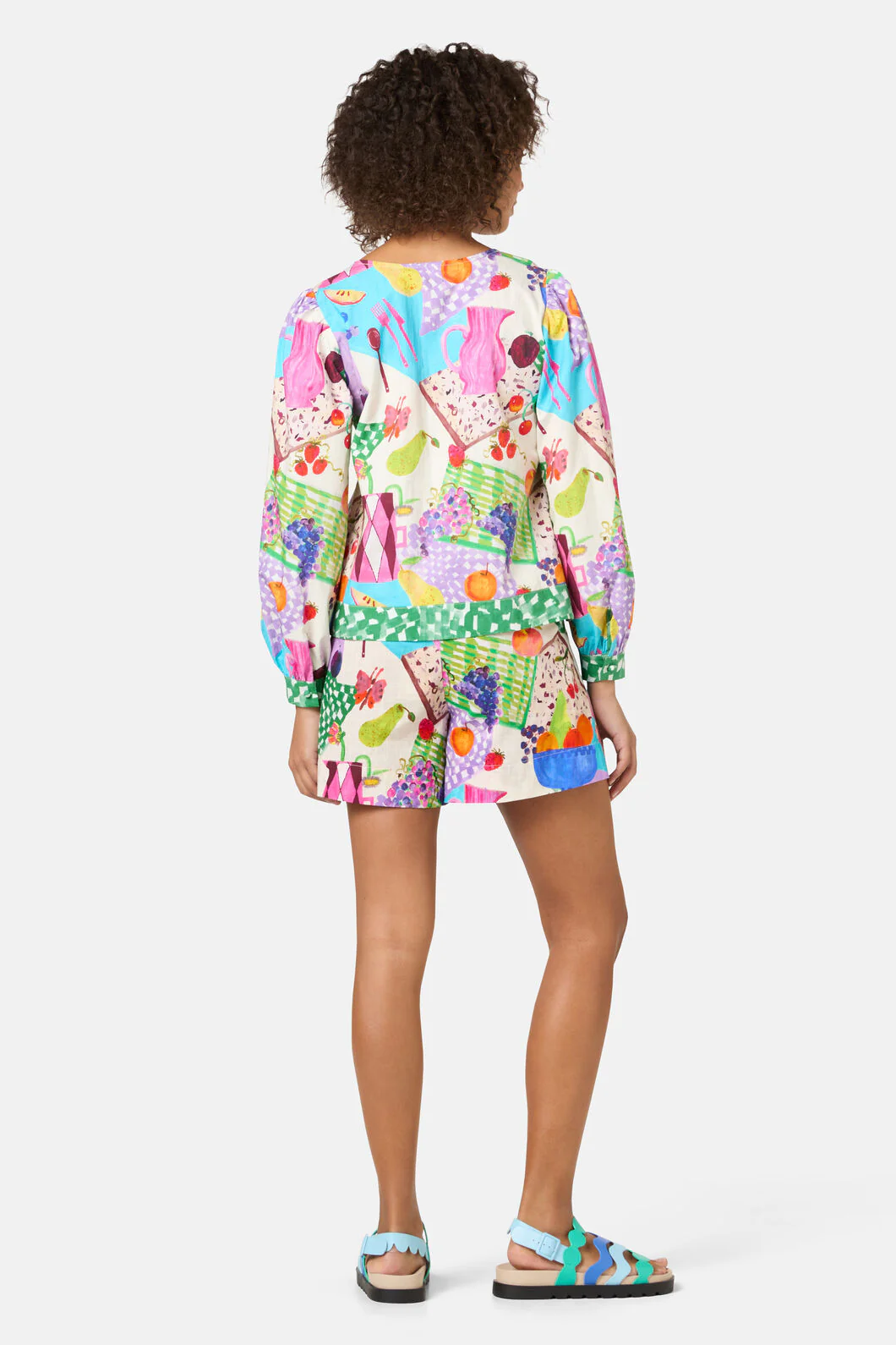 Fruit Party Print Blouse - Image 5