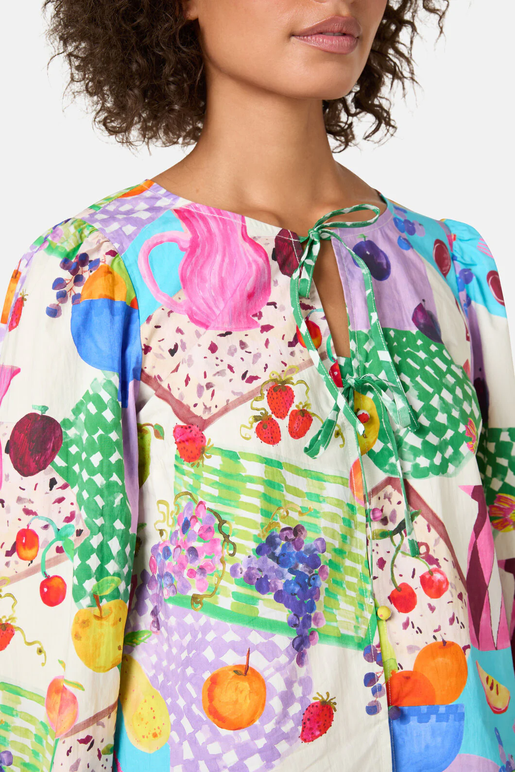 Fruit Party Print Blouse - Image 6
