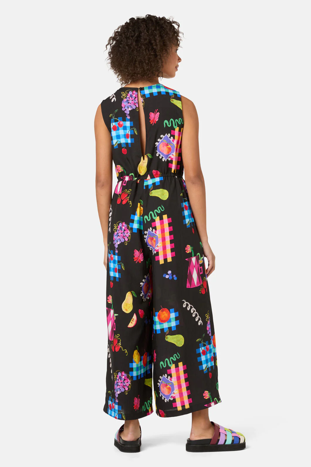 Fruit Party Print Pantsuit - Image 4