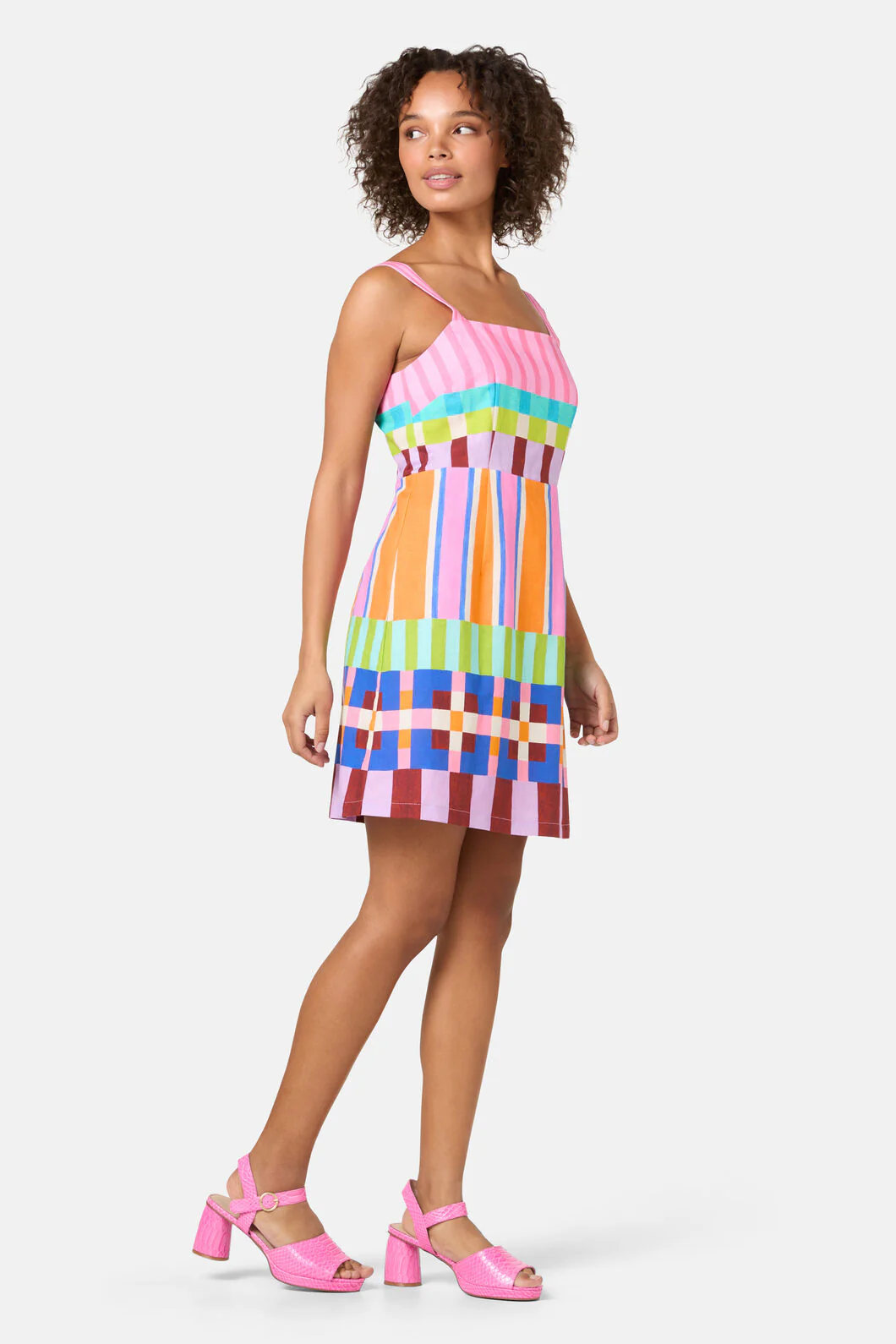 Holiday Stripe Mini Dress - Image 3