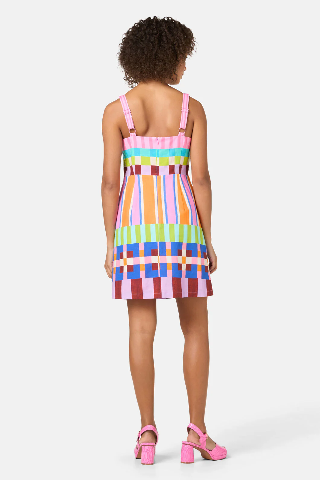 Holiday Stripe Mini Dress - Image 4