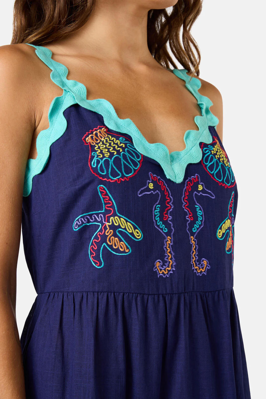Mermaid Embroidered Maxi Dress - Image 8