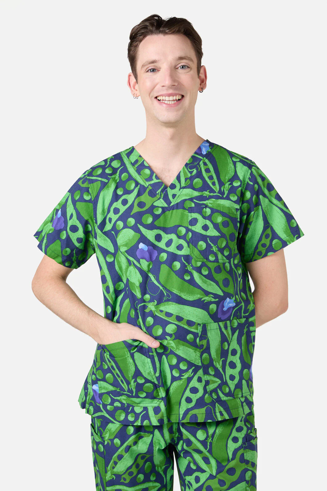 Peas Everywhere Scrub Set - Image 3