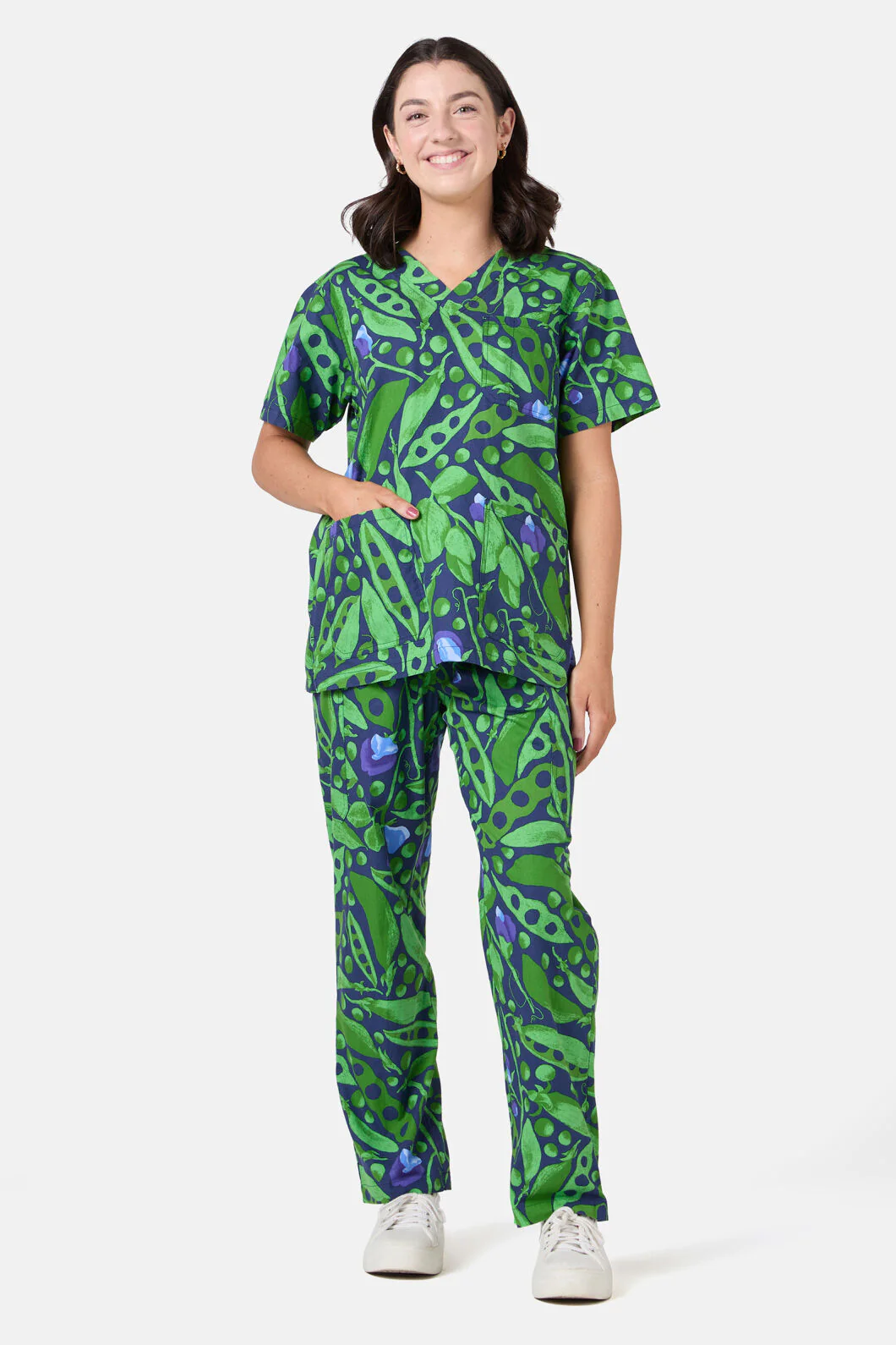 Peas Everywhere Scrub Set - Image 4