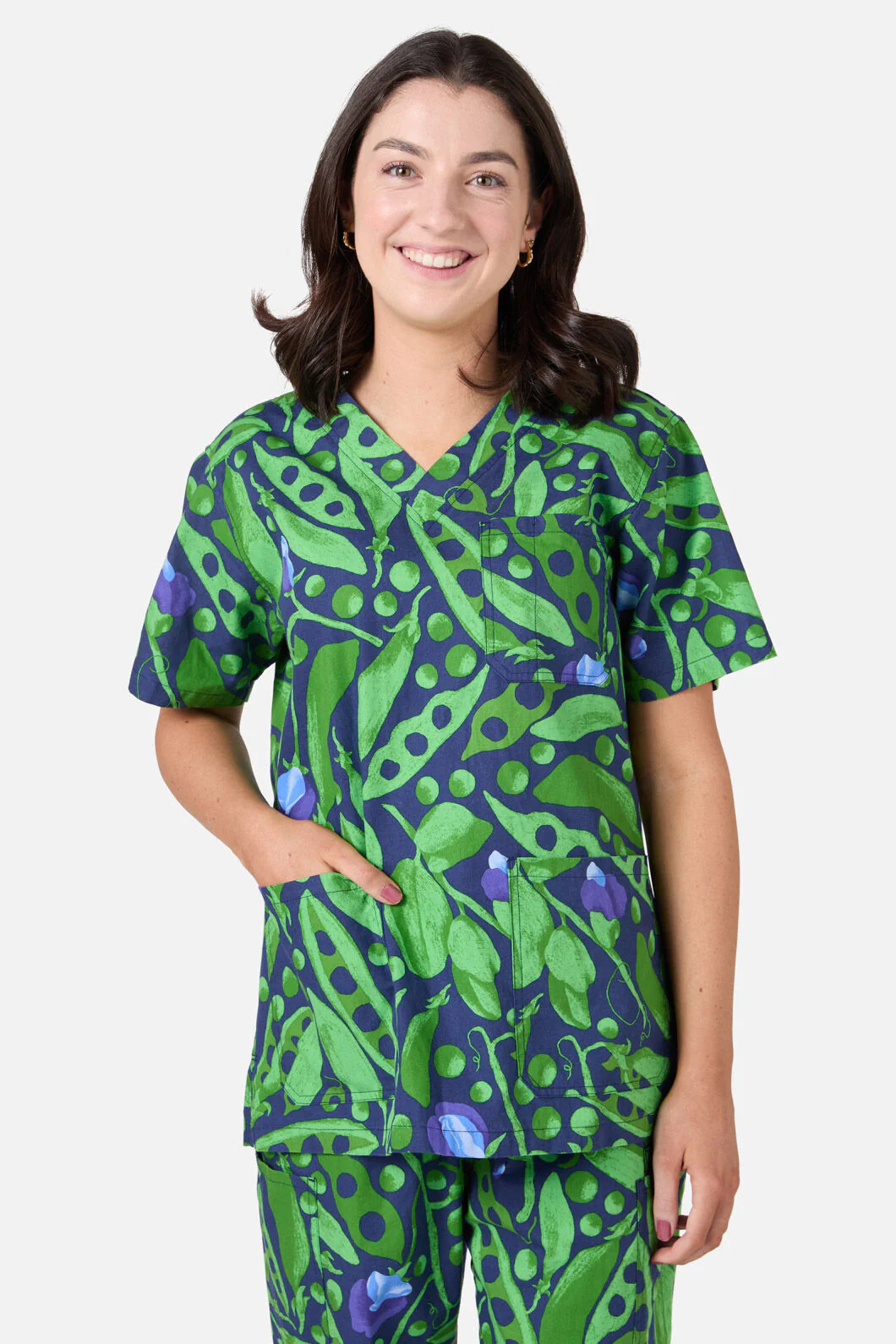 Peas Everywhere Scrub Set - Image 5