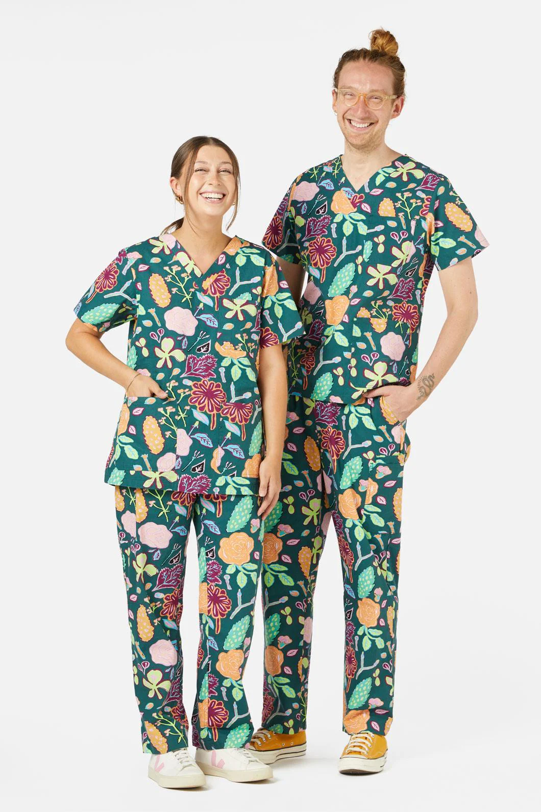 Pitched Petals Scrub Set - Image 11