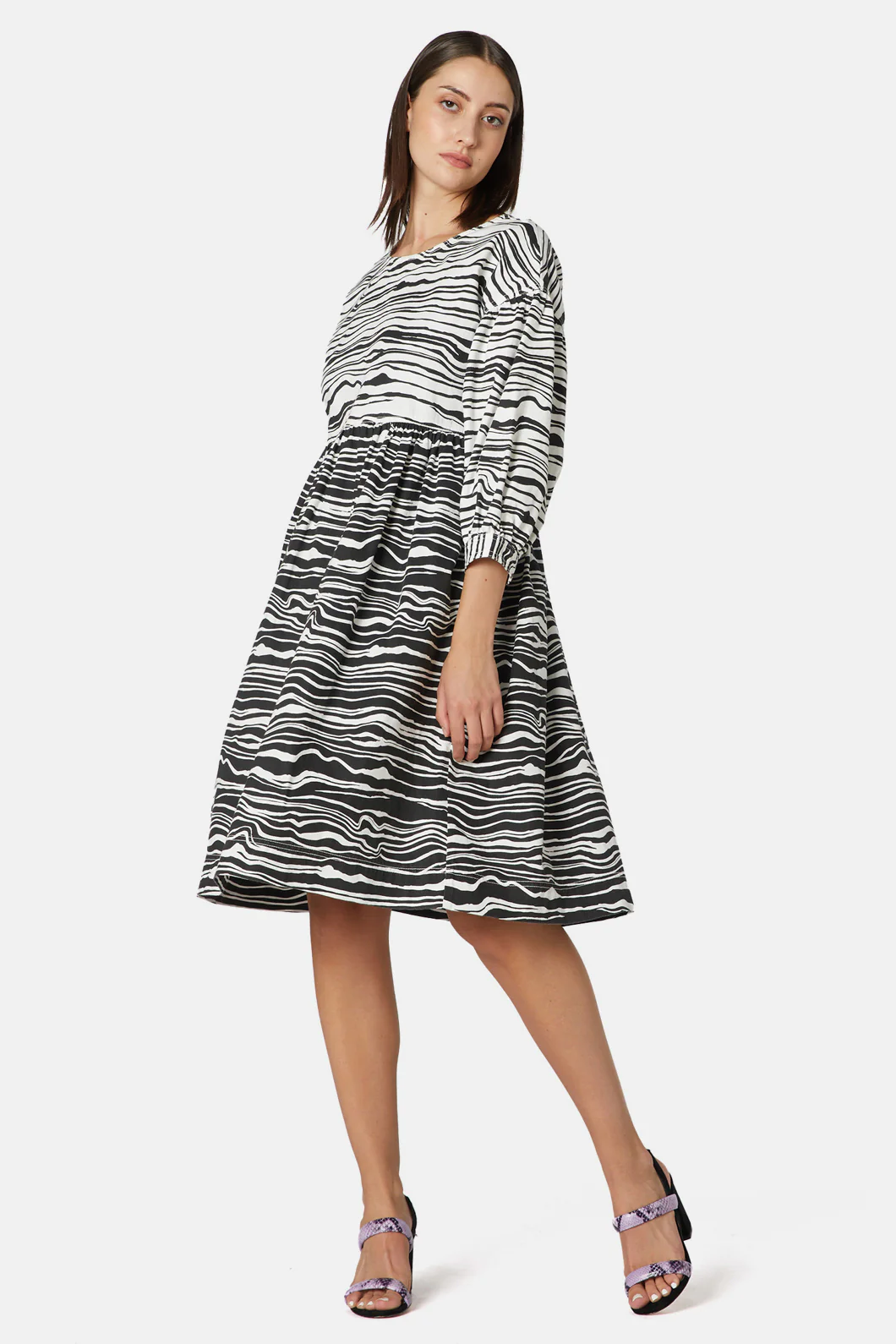 Soundwave Denim Dress - Image 3