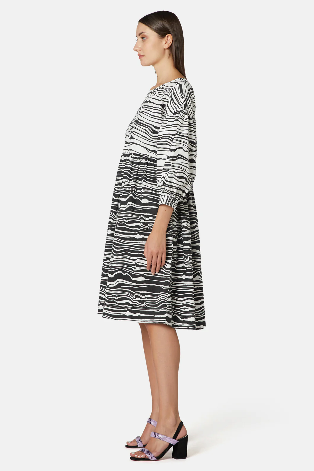 Soundwave Denim Dress - Image 4