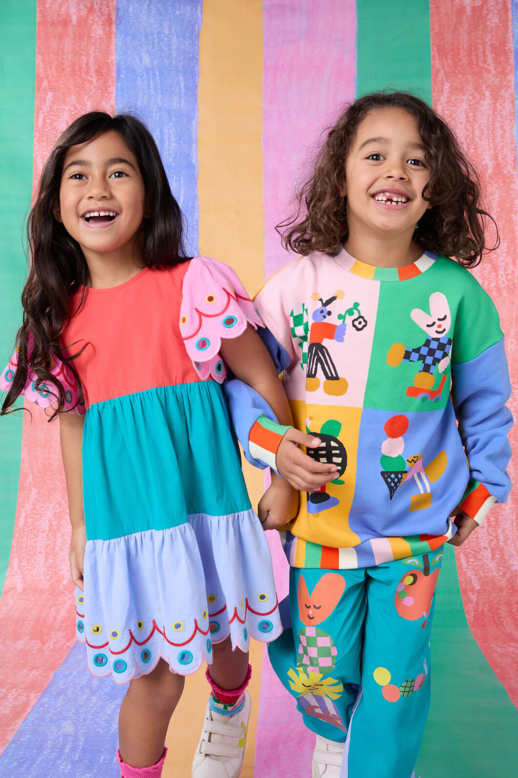 Spliced Emb Kids Dress - Image 6