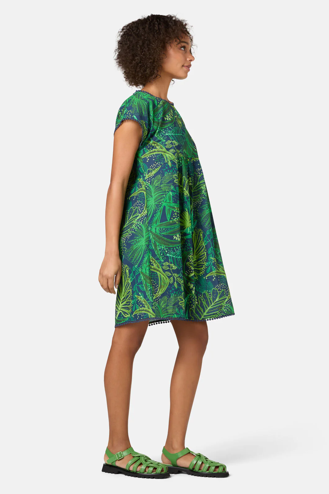 Tree Fern Print Bungalow Dress - Image 3