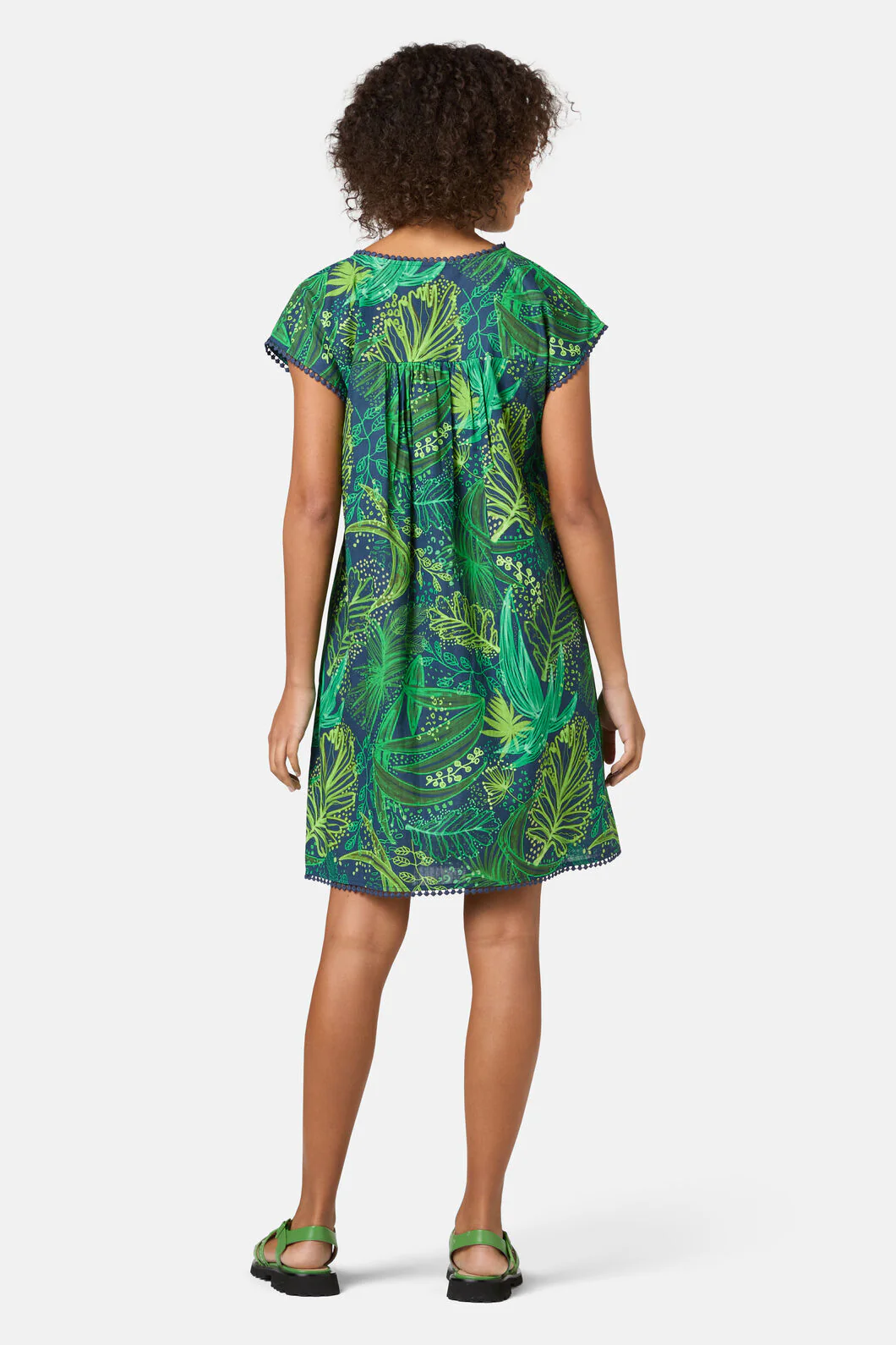 Tree Fern Print Bungalow Dress - Image 4