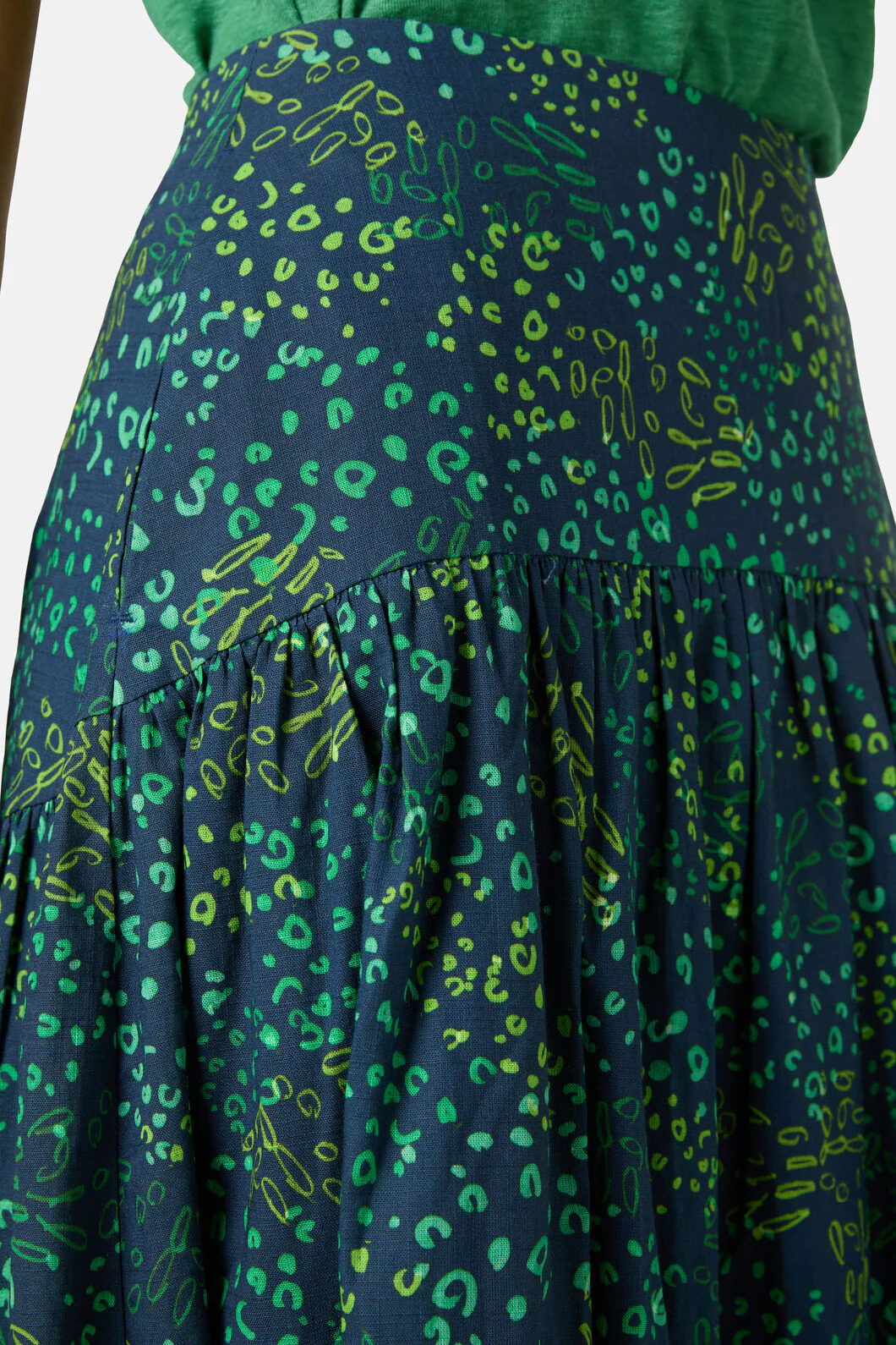 Tree Fern Print Midi Skirt - Image 4