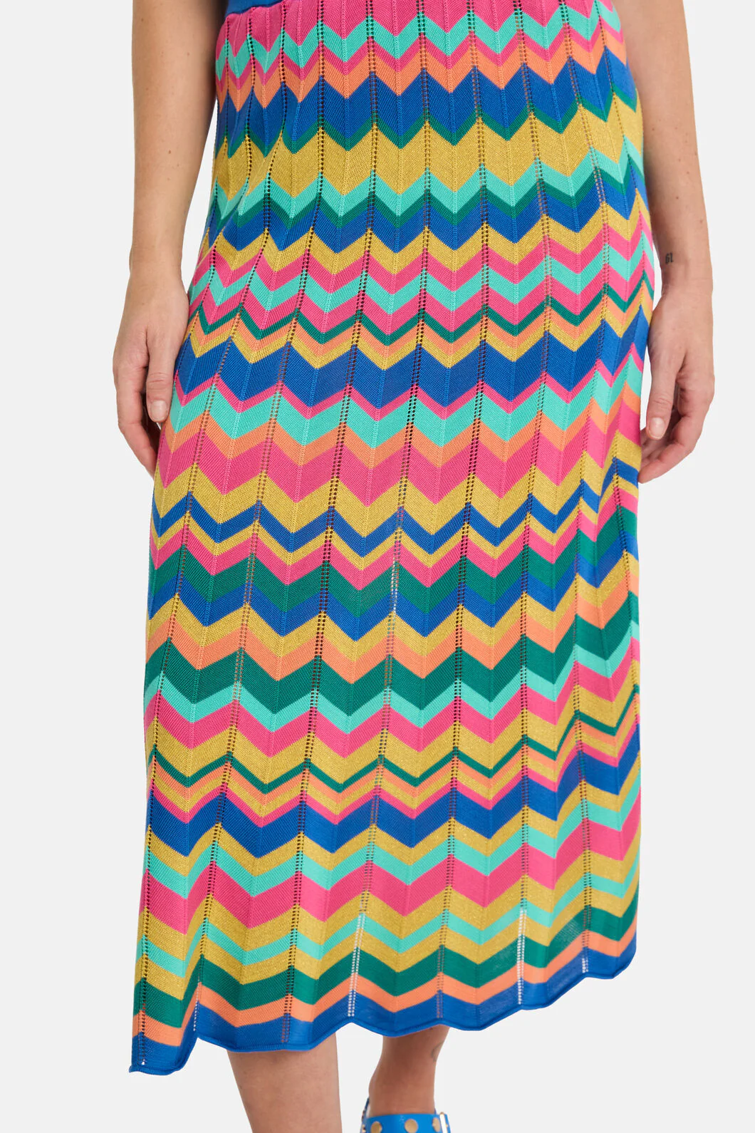 Tropic Zigzag Knit Skirt - Image 4
