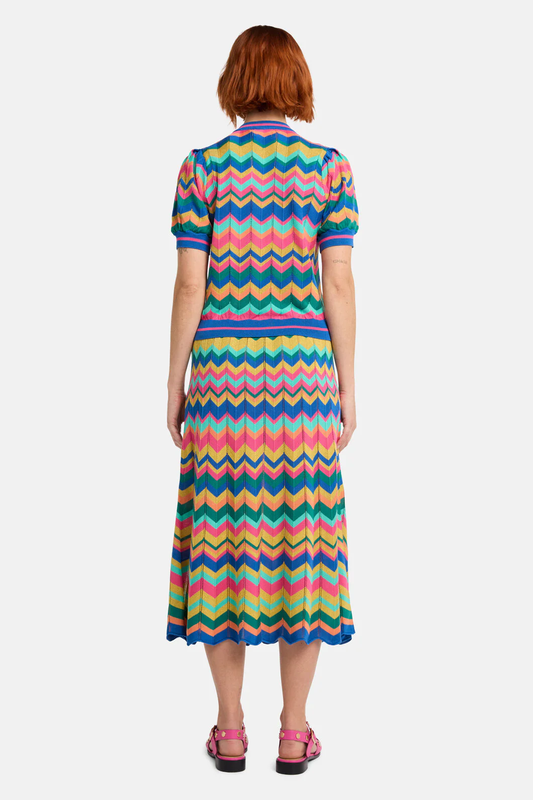 Tropic Zigzag Knit Top - Image 4