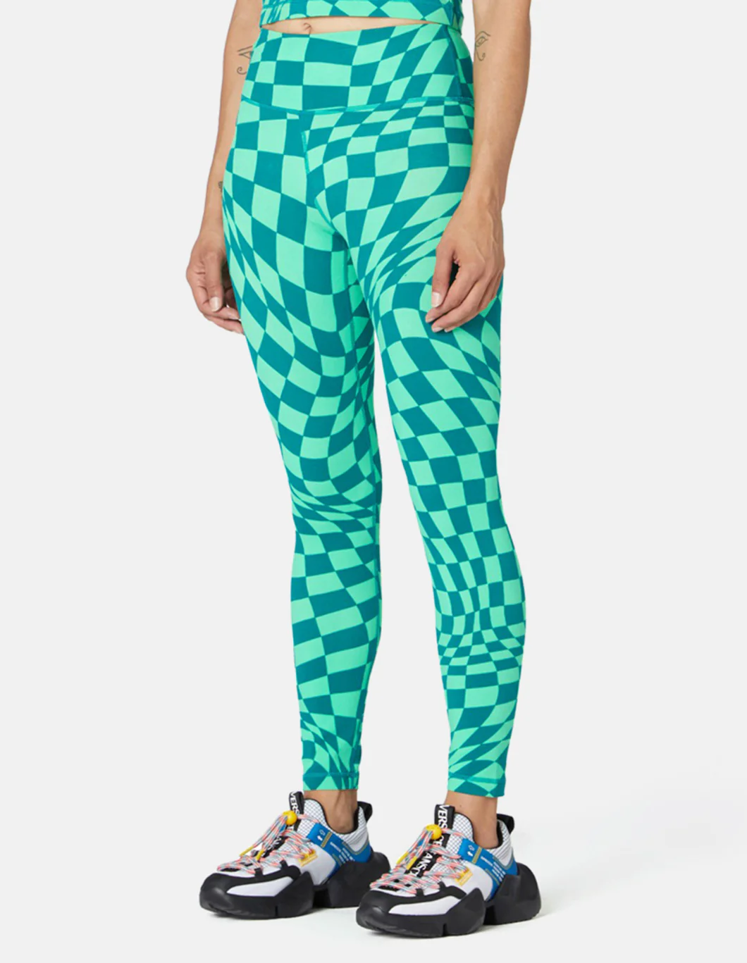 Warped Check Legging - Image 7