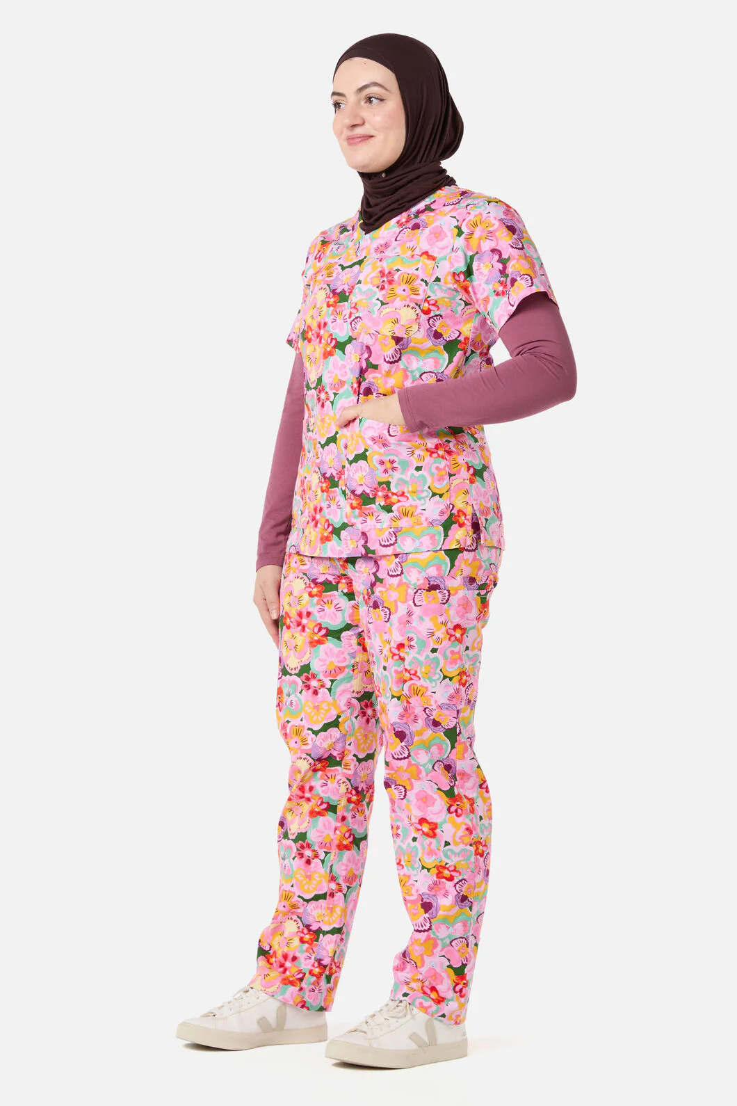 Wild Pansy Scrub Set - Image 3